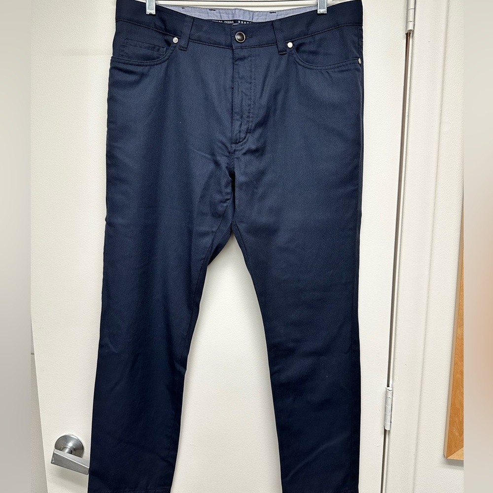 ERMENEGILDO ZEGNA Jeans Navy 36” Waist Pre Owned Retail: $445